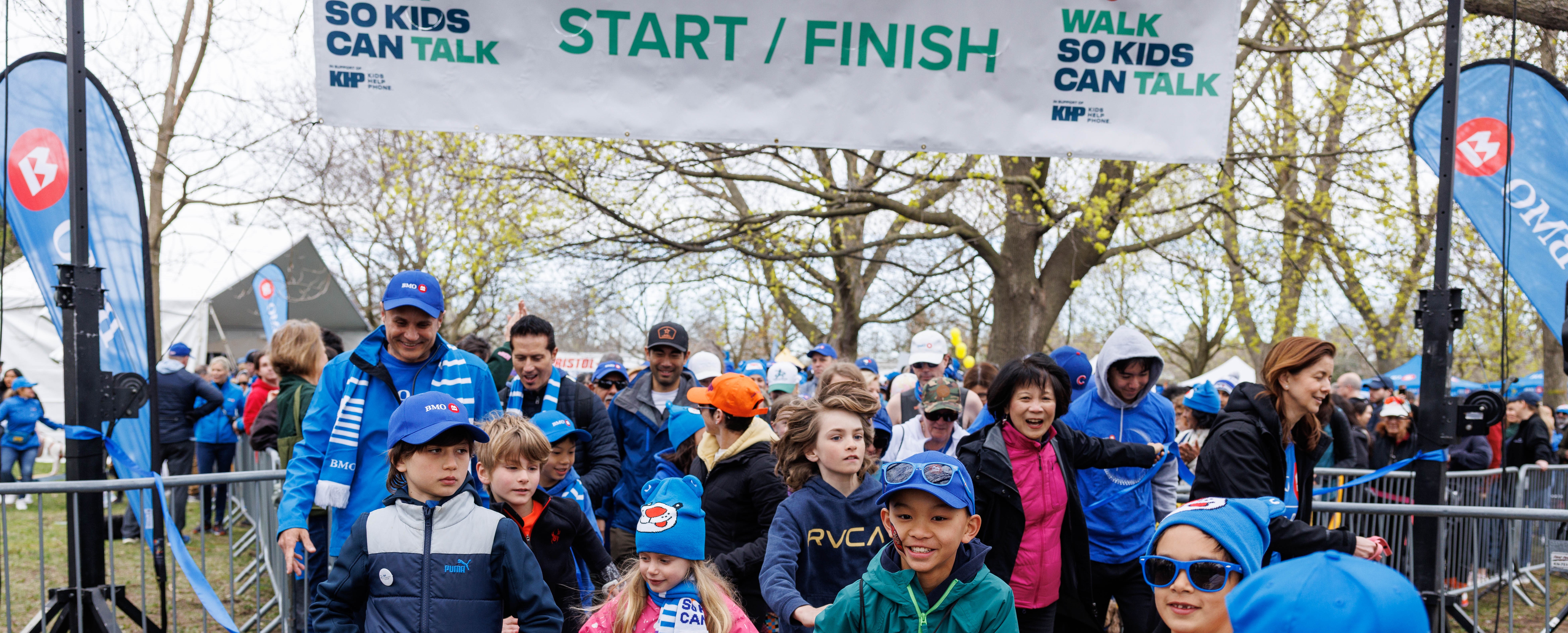 group starting the walk